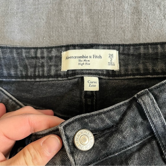 Abercrombie & Fitch Curve Love The Mom High Rise Jeans Size 26 - Picture 4 of 8